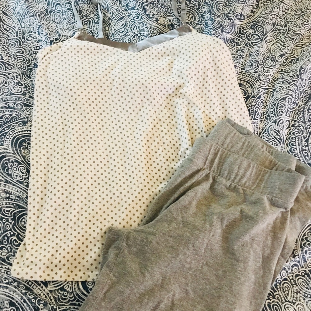 Motherhood gray polka dot Pajama set